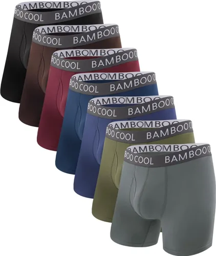 Vista 13 de BAMBOO COOL Men's Cooling Underwear Ultra Soft Breathable Boxer Briefs Pack