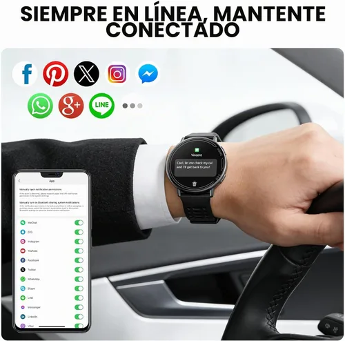 Vista 5 de Relojes inteligentes para hombres y mujeres GPS, reloj inteligente con pantalla AMOLED de 1.43 pulgadas, brújula de relojes inteligentes, compatible