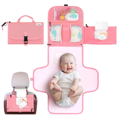 Vista 12 de Kopi Baby Cambiador de pañales portátil, bolsillo de toallitas, flechas