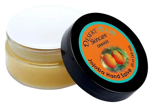 Vista 7 de Aceite de jojoba orgánico 100% puro. Tamaño de viaje 1 oz más bálsamo de manos naranja con más del 50% de aceite de jojoba. 100% natural