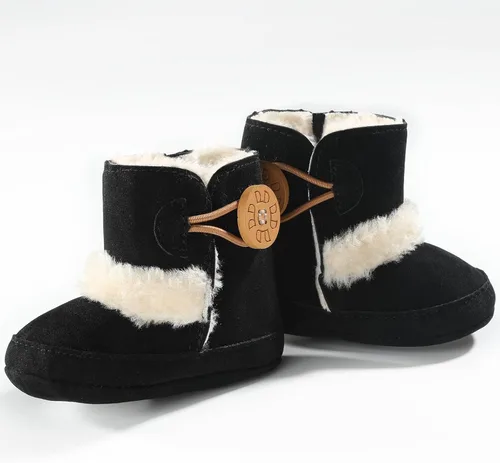 Vista 8 de LIVEBOX Prewalker Botas de invierno para bebés y niñas con suela antideslizante suave de alta calidad