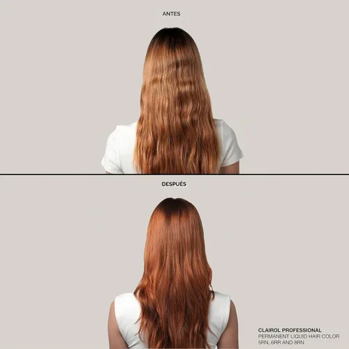 Vista 5 de Clairol Professional Permanent Liquid Color for Light/Medium Brown Hair 4a marrón claro frío