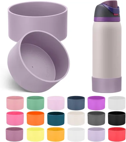 Vista 38 de Mity rain Bota de silicona 2PCS para botella de agua Owala FreeSip Malvavisco tímido