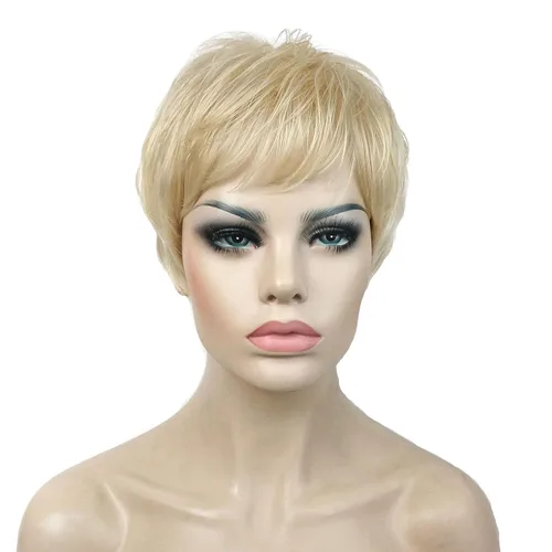 Vista 6 de Lydell Peluca sintética completa peluda en capas muy cortas (rubio 613)