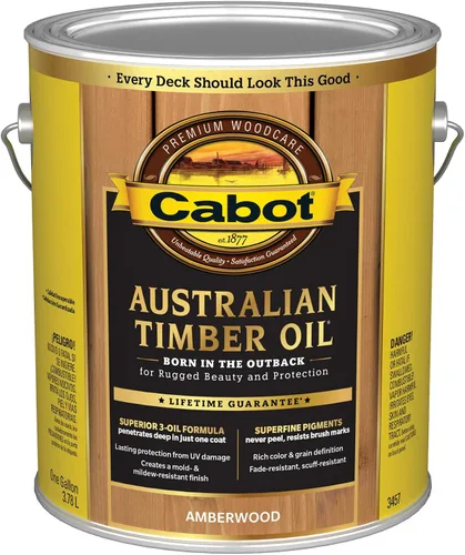 Vista 8 de Cabot Aceite de madera australiano, natural, 1 cuarto de galón