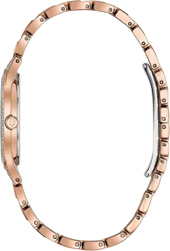 Vista 3 de Bulova Crystal Pave - Reloj de cuarzo de 3 manecillas