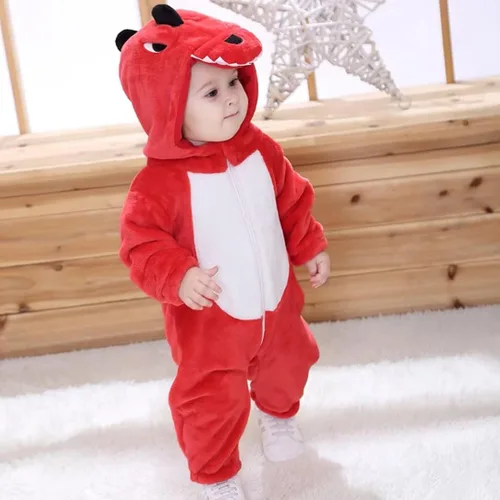 Vista 2 de Disfraces de animales para bebés, mameluco unisex para niños pequeños, rómper para disfraz de Halloween