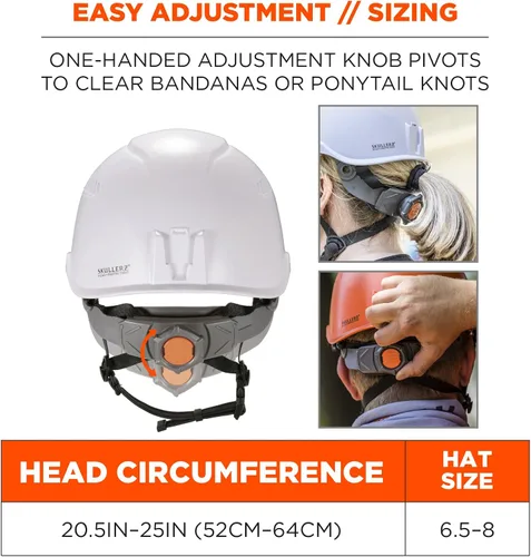 Vista 8 de Ergodyne Skullerz 8975 - Casco de seguridad Clase C, color blanco