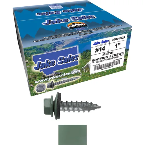 Vista 19 de TORNILLOS PARA TECHOS DE METAL #14: (250) Tornillos x 1" ABC GRIS Tornillo para techo de chapa metálica con cabeza hexagonal y arandela.
