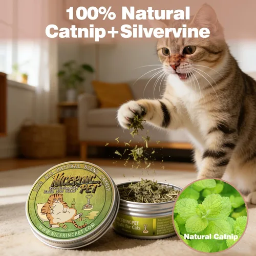 Vista 4 de Hierba gatera seca fresca orgánica para gatos, 100% natural, segura y no adictiva, juguetes recargables de hierba gatera para gatos y gatitos