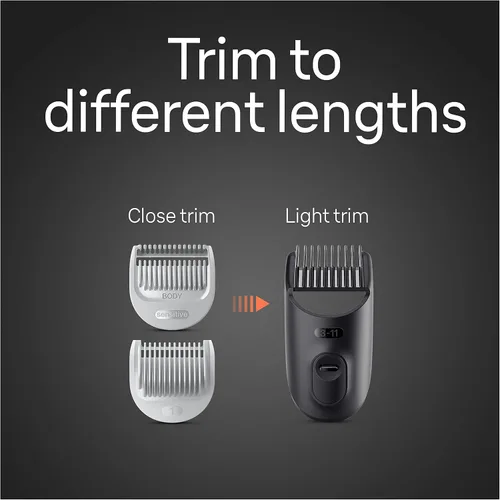 Vista 9 de Braun Body Groomer 5 para hombre, BG5340, herramienta de mapeo, tecnología SkinShield, peine sensible, hoja de metal afilada de por vida, peluquería