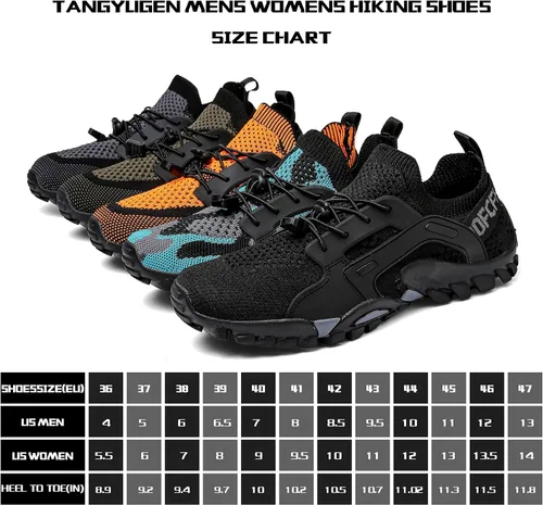 Vista 2 de Zapatos de agua para hombre y mujer, zapatos de senderismo para la playa, zapatos acuáticos antideslizantes, ligeros, transpirables, para caminar al