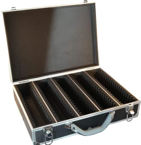 Vista 23 de Ursae Minoris Elite - Caja de aluminio negra para 12 portamonedas de estilo certificado o certificado NGC, PCGS, ANACS, Elite, Lighthouse, BCW Negro