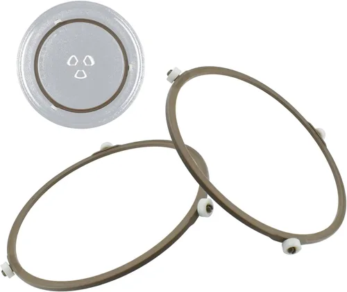 Vista 9 de Anillo giratorio de microondas, soporte de bandeja de placa de vidrio para horno de microondas de 7 pulgadas, anillo de soporte de rodillo giratorio