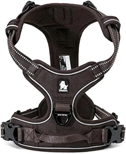 Vista 7 de WINHYEPET Arnés de perro de amor extra reflectante para perros pequeños, medianos y grandes, ajustable para correr, caminar, chaleco de malla suave