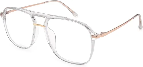 Vista 10 de Dollger Lentes de bloqueo de luz azul para mujer, estilo aviador de gran tamaño, lentes de computadora que protegen tu visión, elegantes