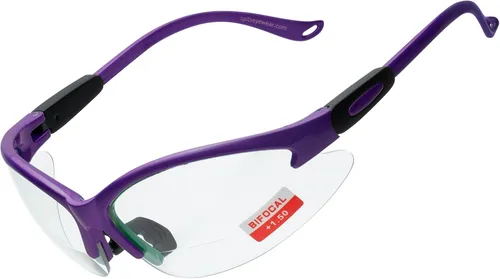 Vista 14 de Spits Eyewear Gafas de seguridad bifocales o inferiores de caza con varias opciones de lente y marco azul (blue frame)