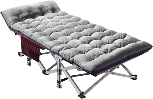 Vista 17 de ABORON Cuna de camping plegable de 5 posiciones y tumbona con alfombrilla Cuna negra/almohadilla azul