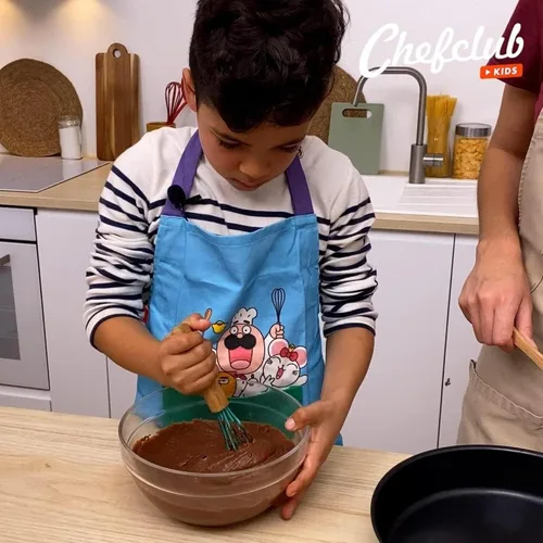 Vista 6 de Chefclub Kids Montessori - Juego de utensilios de cocina de 5 piezas, silicona antiadherente resistente al calor para niños y principiantes