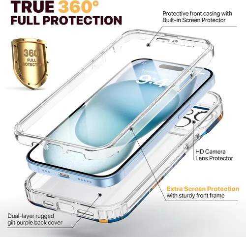 Vista 63 de DIACLARA - Funda transparente compatible con iPhone XR 6.1 pulgadas 2018