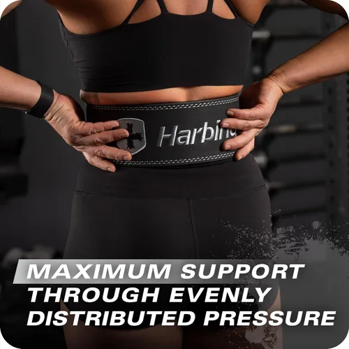 Vista 5 de Heavy Duty 10mm Lever Belt for Powerlifting - IPF Approved, 4" Wide, Adjustable Steel Lever Tensioning, Comfort Fit with Suede Lining, Durable Core