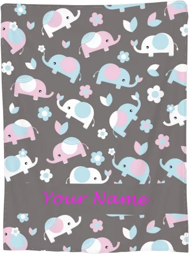 Vista 21 de Manta personalizada con texto de tu nombre, mantas de vellón coloridas personalizadas con huesos de pescado para adultos, niños, familia
