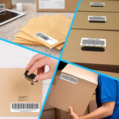 Vista 6 de USUPERINK 1 rollo (260 etiquetas/rollo) compatible con Dymo LabelWriter 30320 etiquetas blancas de dirección postal de 1-1/8 pulgadas x 3-1/2