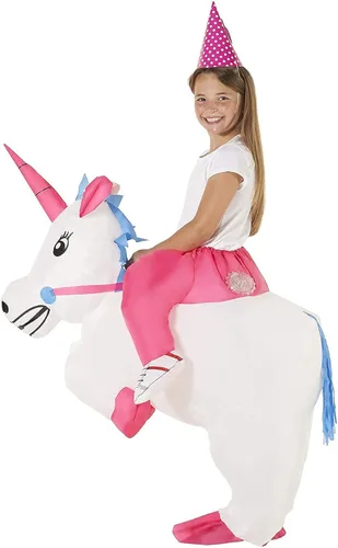 Vista 2 de Morph Kids Unicorn Costume Girls Boys Inflatable Unicorn Costume Kids Halloween Costumes