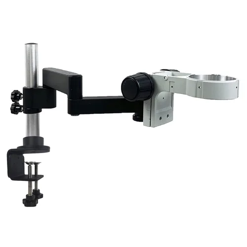 Vista 11 de Brazo giratorio universal articulado para microscopio, brazo de soporte para microscopio con abrazadera para microscopio profesional trinocular