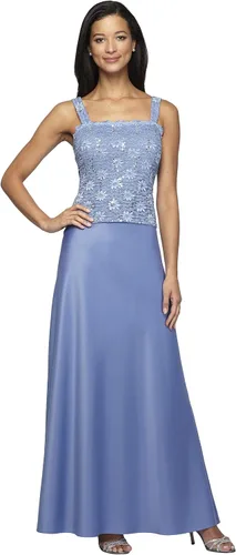 Vista 2 de Alex Evenings Vestido de dos piezas para mujer con chaqueta de encaje talla petite y regular