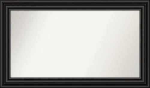 Vista 105 de Amanti Art Espejo personalizado, espejo de baño negro puente, espejo de pared o espejo de tocador de baño sobre el fregadero (26 x 26 pulgadas)