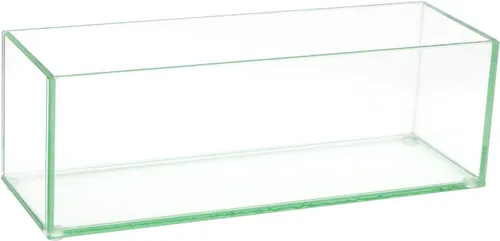Vista 8 de Royal Imports - Florero de cristal decorativo de forma oblonga rectangular para centro de mesa o decoración de boda