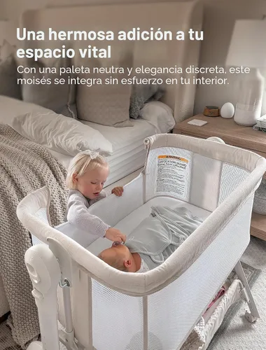 Vista 3 de HARPPA Cuddly Sway - Moisés mecedora 3 en 1 Crema de arena