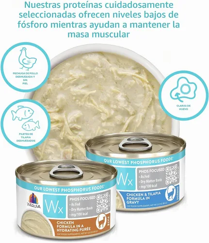 Vista 6 de Weruva Wx Phos - Alimento húmedo natural para gatos, nuestras fórmulas de fósforo más bajas