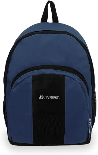 Vista 2 de Everest Equipaje Mochila con frontal y bolsillos laterales, Marino), BP2072-NY