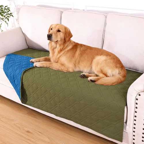 Vista 83 de hyha - Manta impermeable para cama de perro, mantas suaves para mascotas, funda impermeable para sofá para perros, fundas reversibles lavables