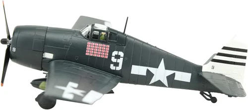 Vista 2 de TANG DYNASTY 1:72 F6F Hellcat Metal Fighter modelo de avión de ataque, Marina de los Estados Unidos, Segunda Guerra Mundial 1945, modelo de avión