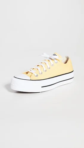 Vista 2 de Converse Chuck Taylor All Star Lift Ox Tenis para mujer, amarillo mantequillablanconegro, talla 6 M de EE. UU, Amarillo