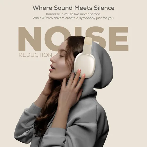 Vista 2 de Gabba Goods Auriculares Inalámbricos Bluetooth Sobre la Oreja con Micrófono - Auriculares Inalámbricos - Reducción de Ruido - Bluetooth, Con Cable