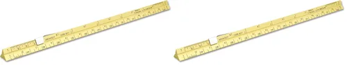 Vista 12 de Alumicolor Regla Métrica de Bolsillo para Arquitecto de Aluminio, 15CM, Negro