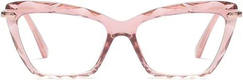 Vista 11 de Gafas de lectura de ojo de gato para mujer, marco de gafas de cristal de moda Negro