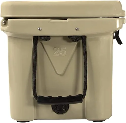 Vista 5 de Mammoth Ranger 25 - Hielera rígida aislada con capacidad de 25 cuartos de galón, capacidad para 30 latas, ideal para barco, campamento, bronceado
