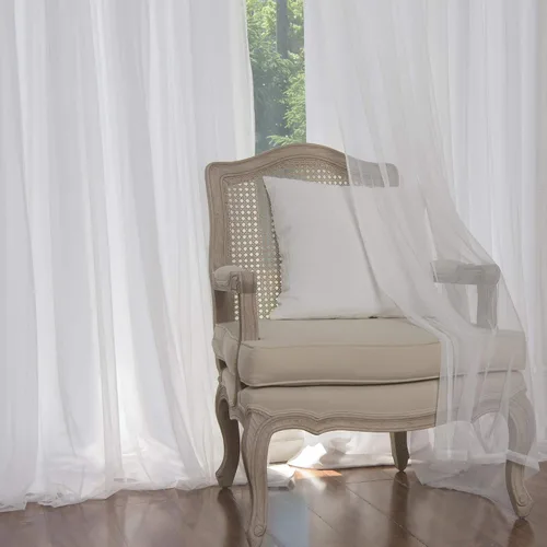 Vista 4 de Best Home Fashion Revestimiento de tul de encaje con aislamiento térmico y apagones sólidos