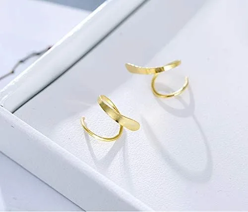 Vista 5 de Reffeer Aretes minimalistas de plata de ley 925 para mujeres y adolescentes, Circonita