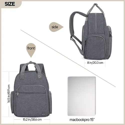 Vista 6 de Teamoy Bolsa para extractor de leche, mochila para extractor de leche compatible con Spectra S1, S2 y bolsa enfriadora, bolsa de bombeo