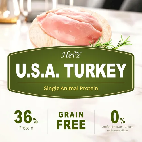 Vista 4 de Herz Alimento para perros secado al aire, proteína de un solo animal