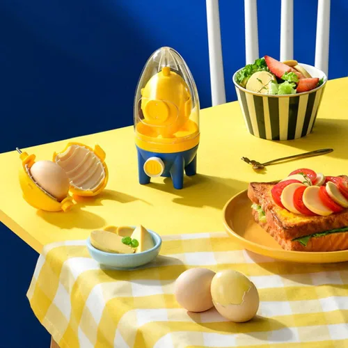 Vista 9 de Mezclador de yema de huevo con cuerda de tracción, máquina de huevos dorada, hilandero de huevos rápido, homogeneizador de huevos manual extractor