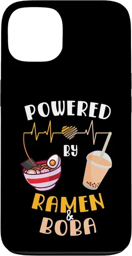Vista 7 de Powered by Ramen & Boba Tea - Linda funda Kawaii Ramen Soup para iPhone 17
