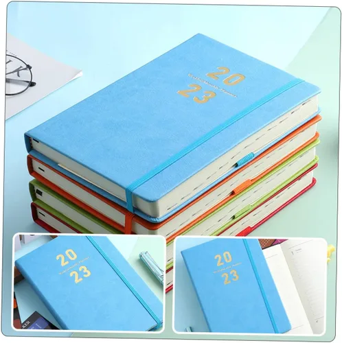 Vista 9 de MAGICLULU Planificador académico, bloc de notas para estudiantes, práctico cuaderno diario para oficina, escuela, diseño portátil ligero para una