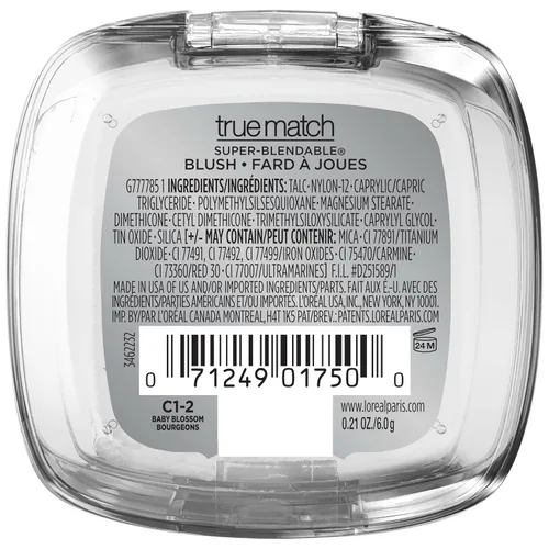 Vista 7 de L'Oreal Paris True Match - Rubor en polvo supermezclable, Baby Blossom C1-2, 0.21 onzas (el embalaje puede variar)